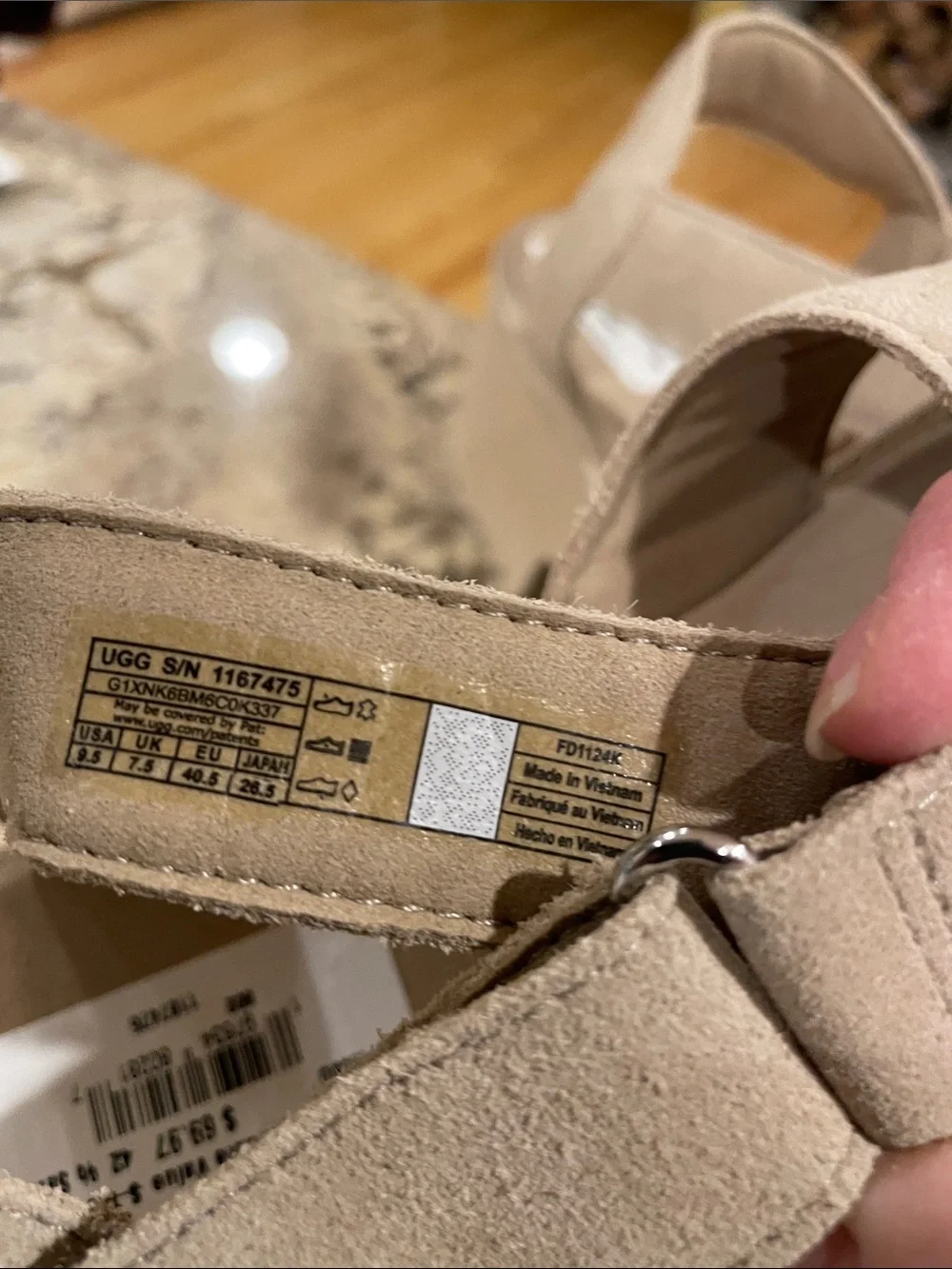 NWT UGG Women’s Tan Platform Sandal with Ankle Strap